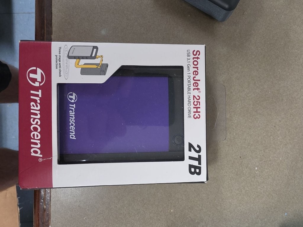 Transcend StoreJet 25H3 2TB USB 3.1 Portable Hard Drive