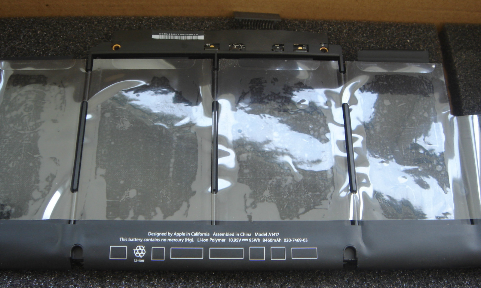 Original Apple Battery A1417 MacBook Pro 15 2013 MC975LL/A MC976LL/A MD831LL/A