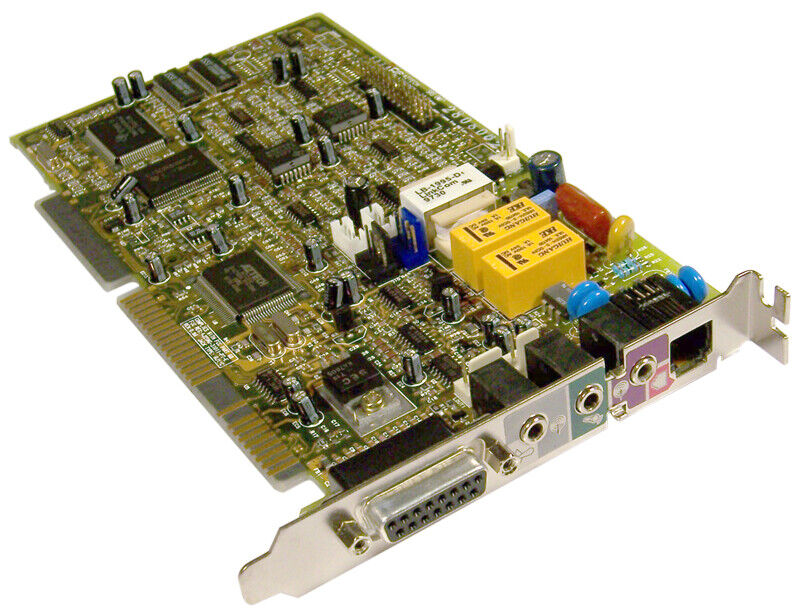 Aztech SRS3-D Stereo ISA Sound-Modem Card AT6800W 050-516925-405 - 030307