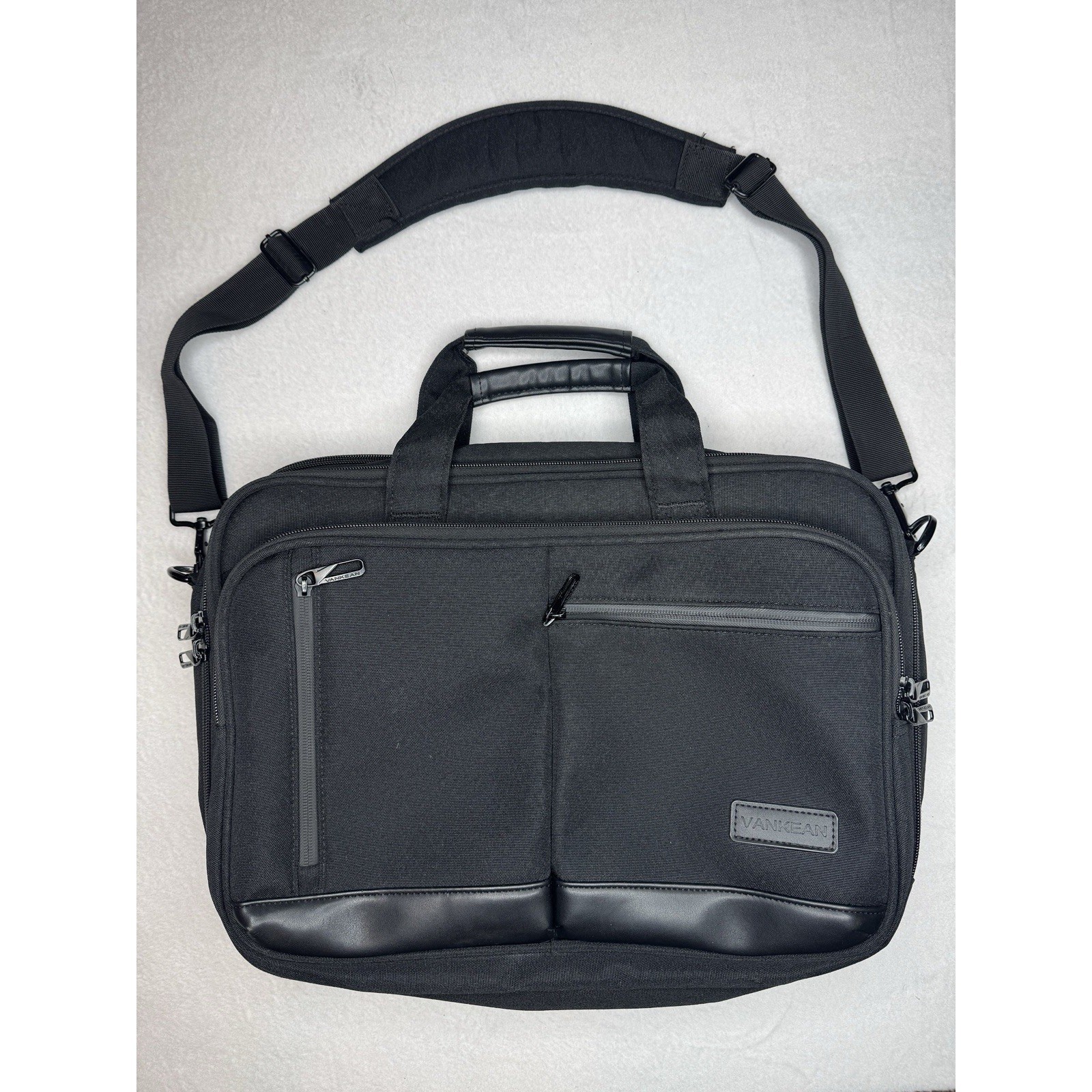VANKEAN Laptop & Tablet Bag Briefcase w/ Expandable Capacity Pockets