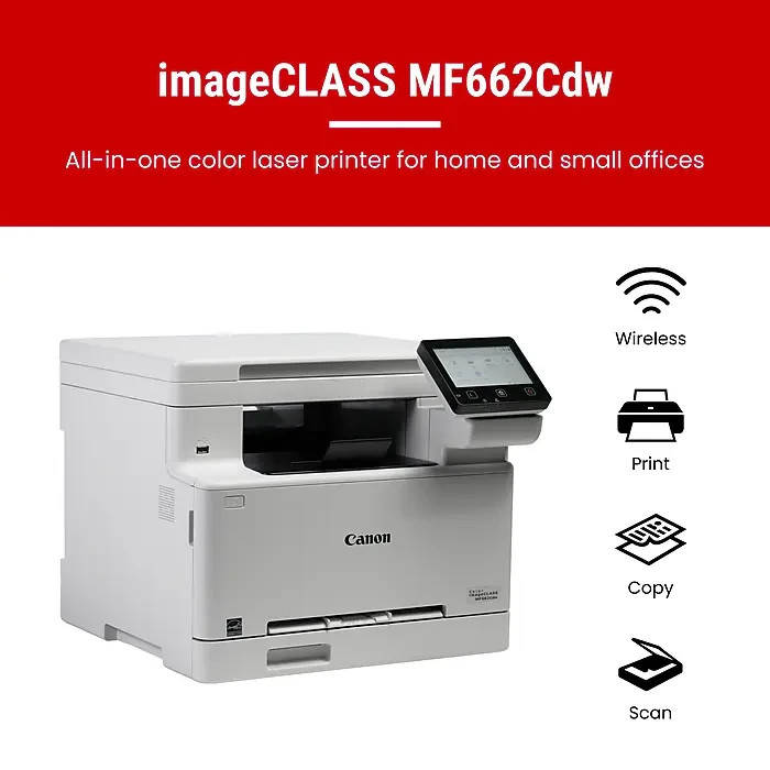 Canon Color imageCLASS MF662Cdw Wireless Laser Printer for Duplex Printing,
