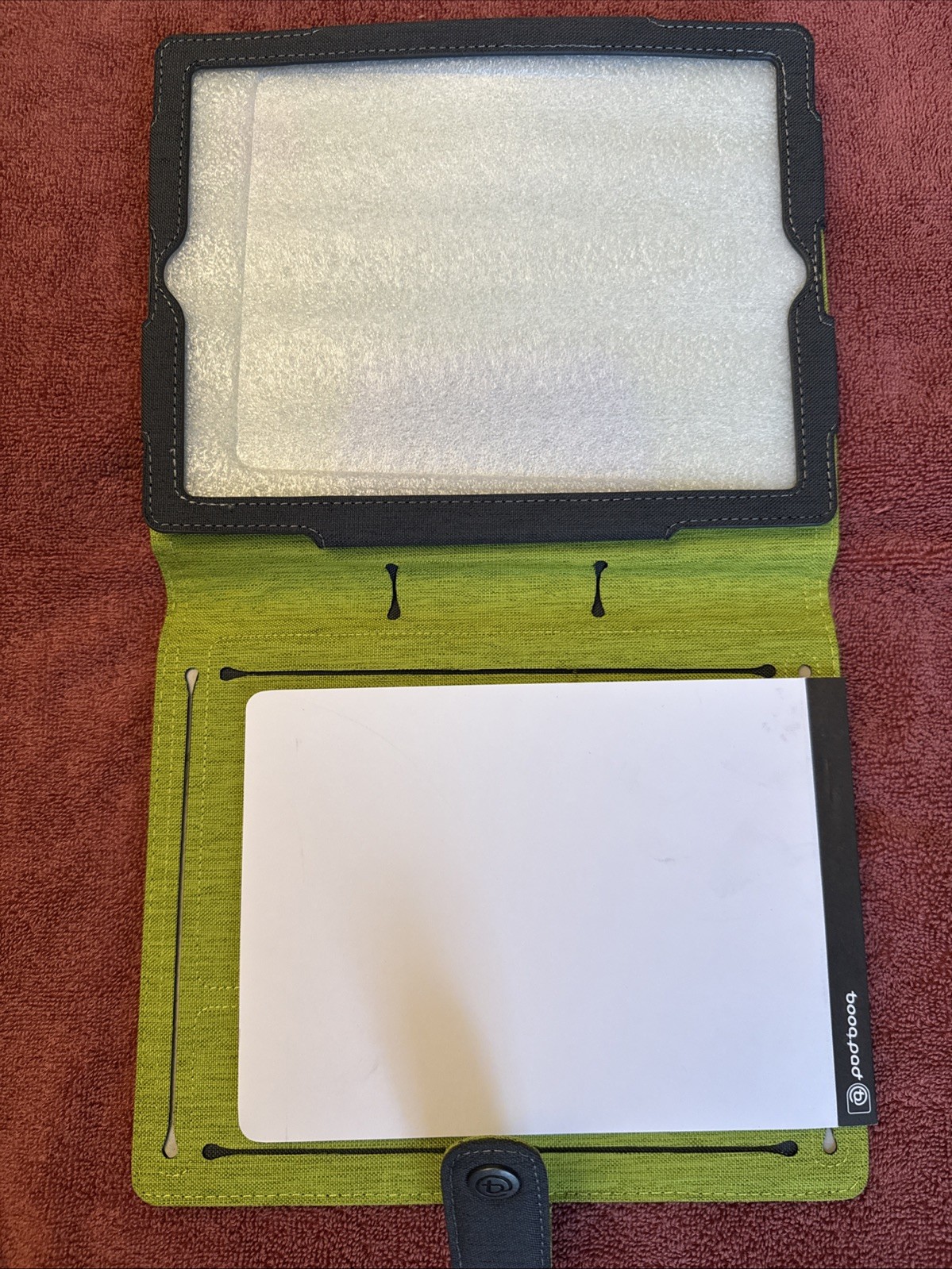 Agenda for iPad 2 & iPad 3 Booqpad Gray Notepad Included BPD3-CFC New