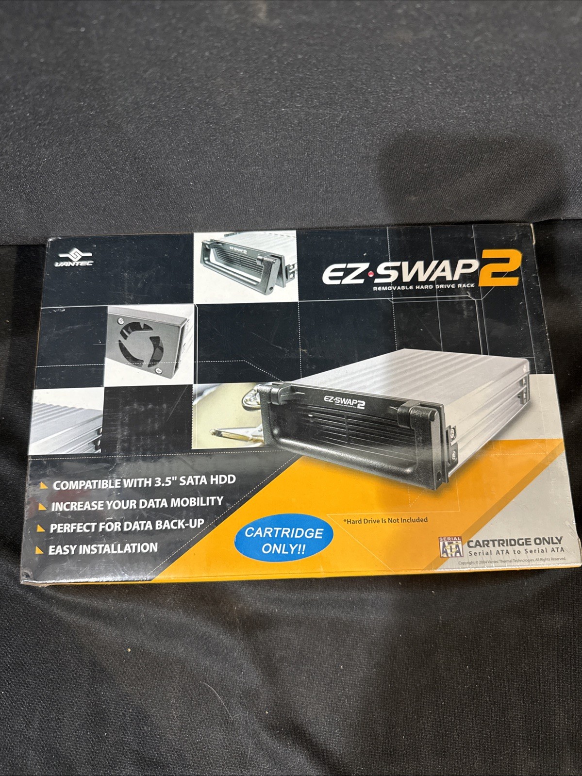 Vantec EZ Swap2 Cartridge for 3.5" SATA Removable HDD Mobile Rack MRK-300ST-BK-C