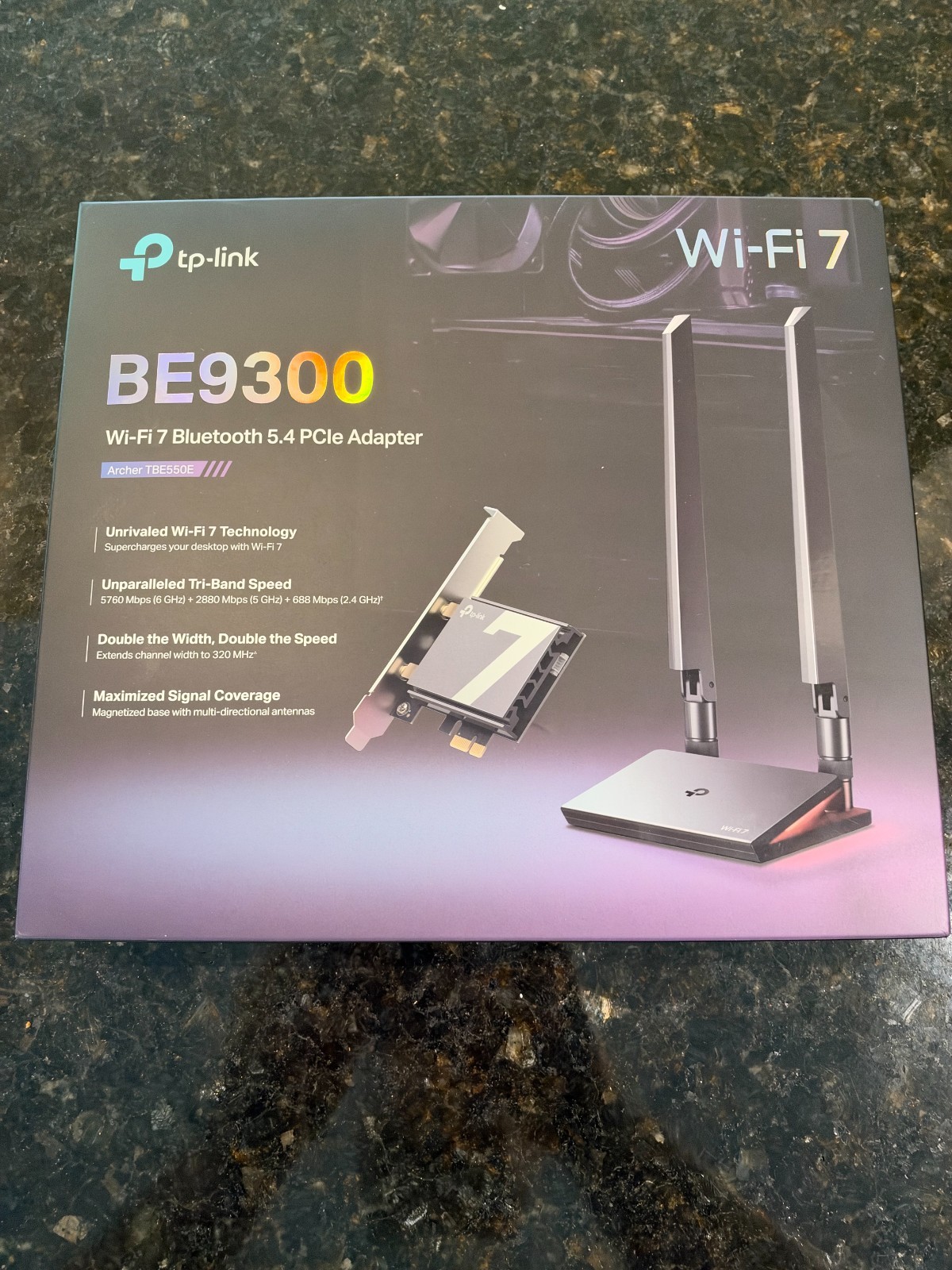 TP-Link BE9300 WiFi 7 Bluetooth 5.4 PCIe Adapter (Archer TBE550E)