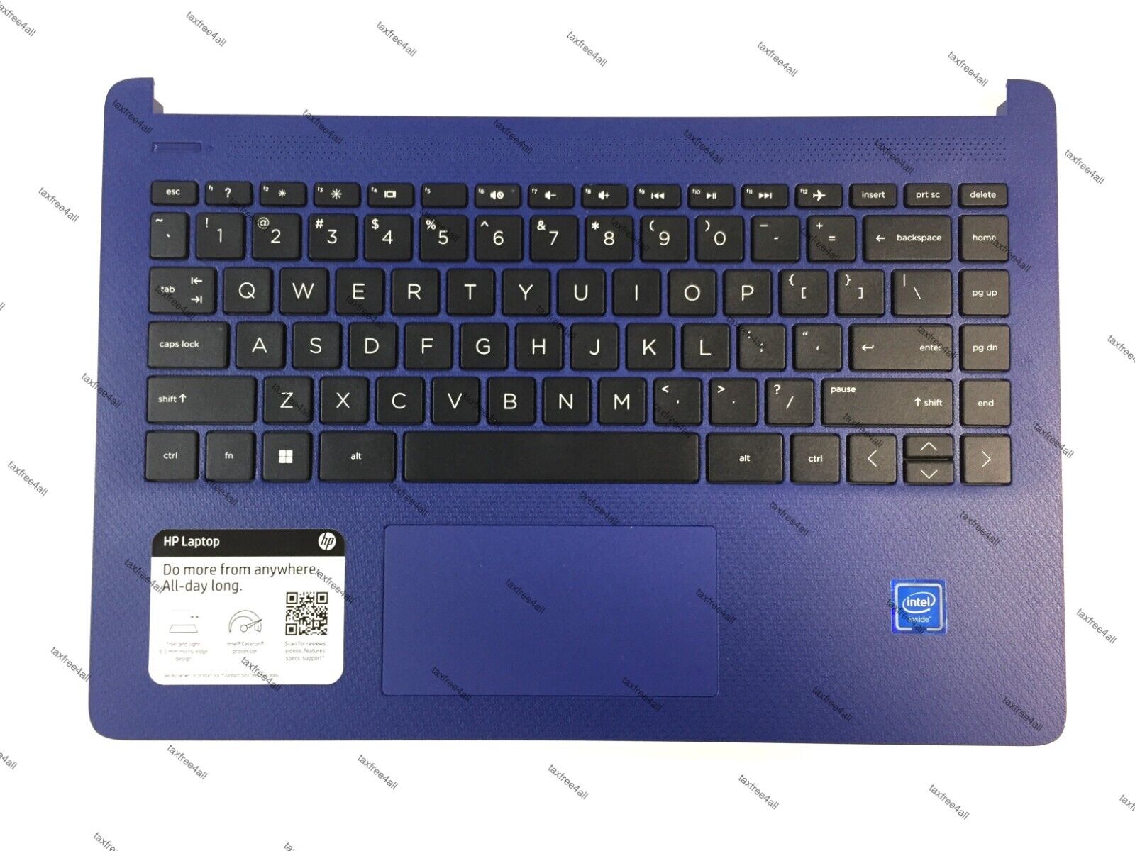 Genuine HP 14-dq0055dx Laptop 14'' Palmrest w/touchpad, M03797-001 Blue
