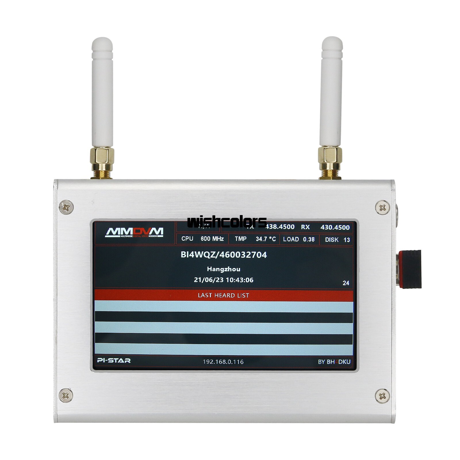 Duplex MMDVM Hotspot W/ 4.3" Color Shell 3000Mah Battery for C4FM/DMR/DSTAR P25