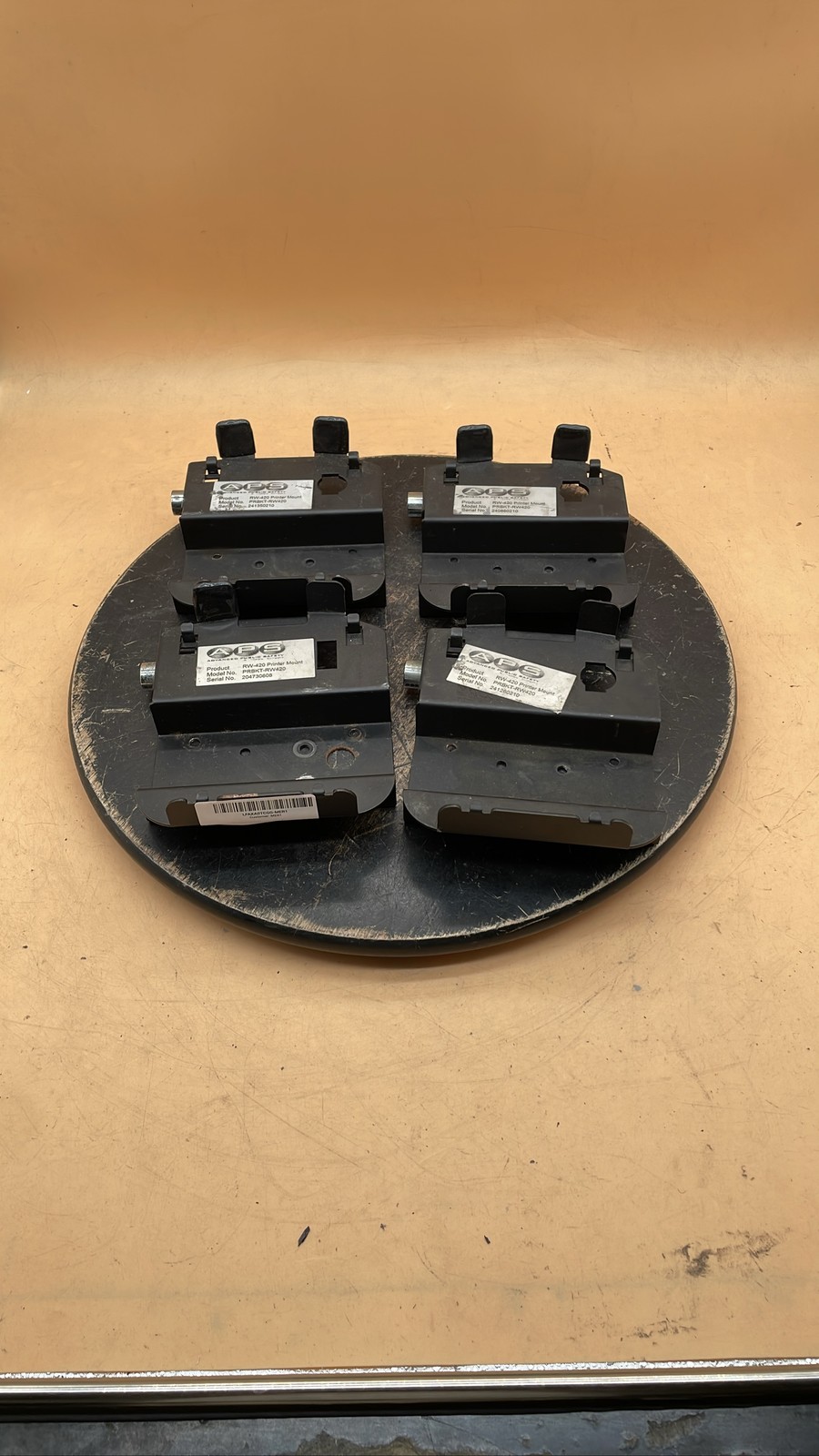APS PRBKT-RW420 RW-420 Mobile Printer Mount Bracket Replacement Part Lot of 4