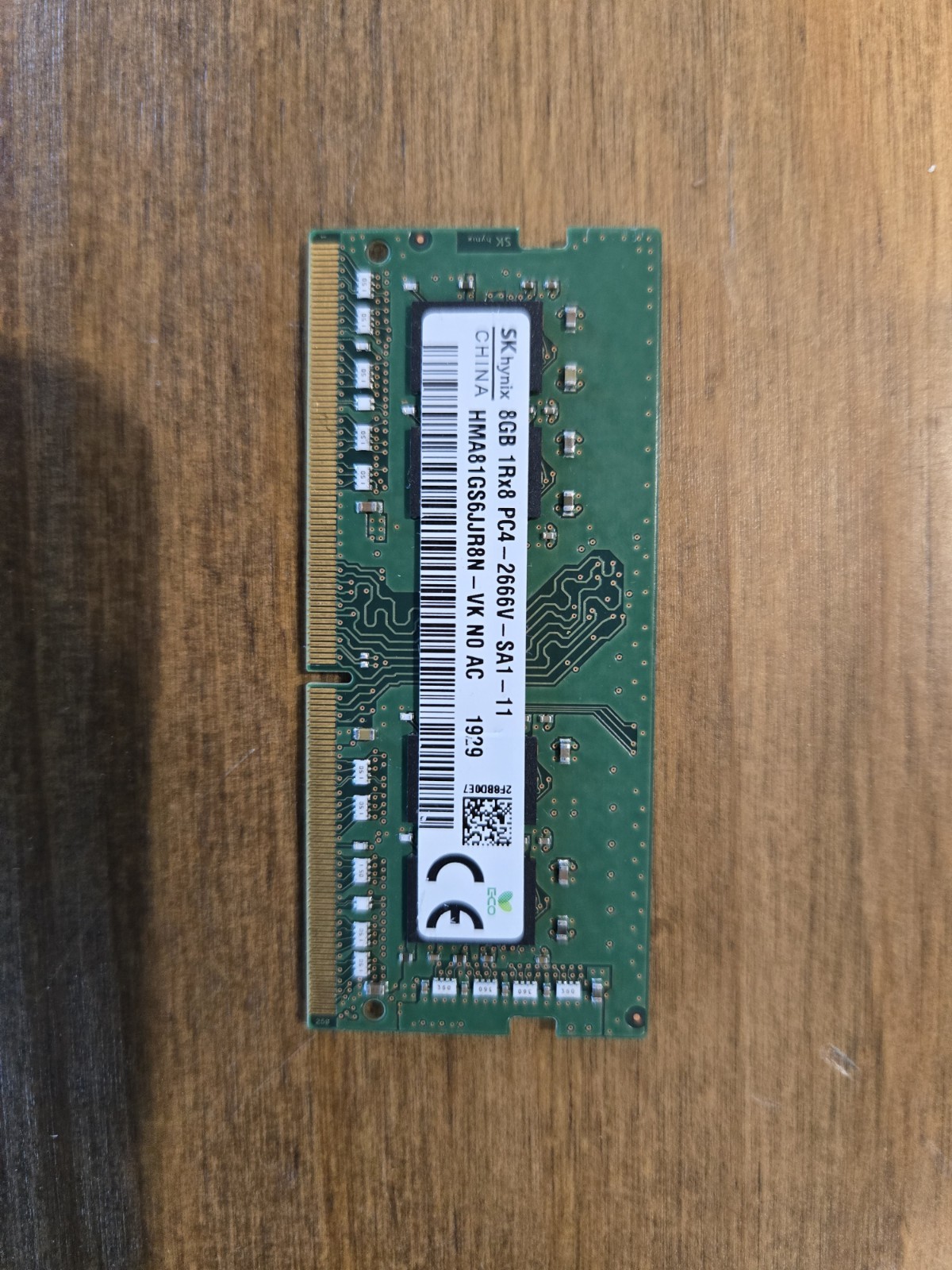HYNIX 8GB PC4-2666V DDR4 LAPTOP MEMORY SODIMM