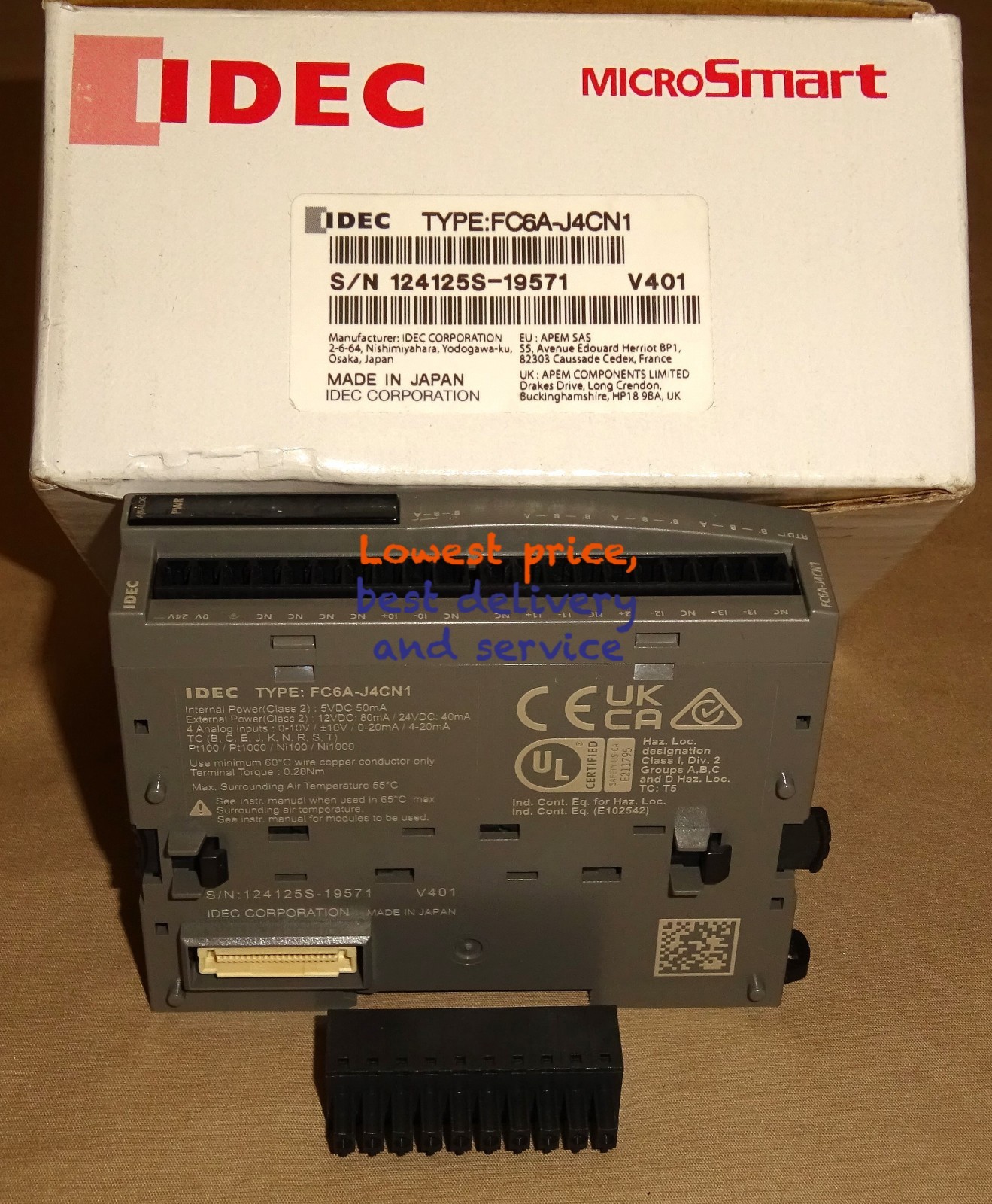 1PC New IDEC programmable controller module FC6A-J4CN1 Fast shipping