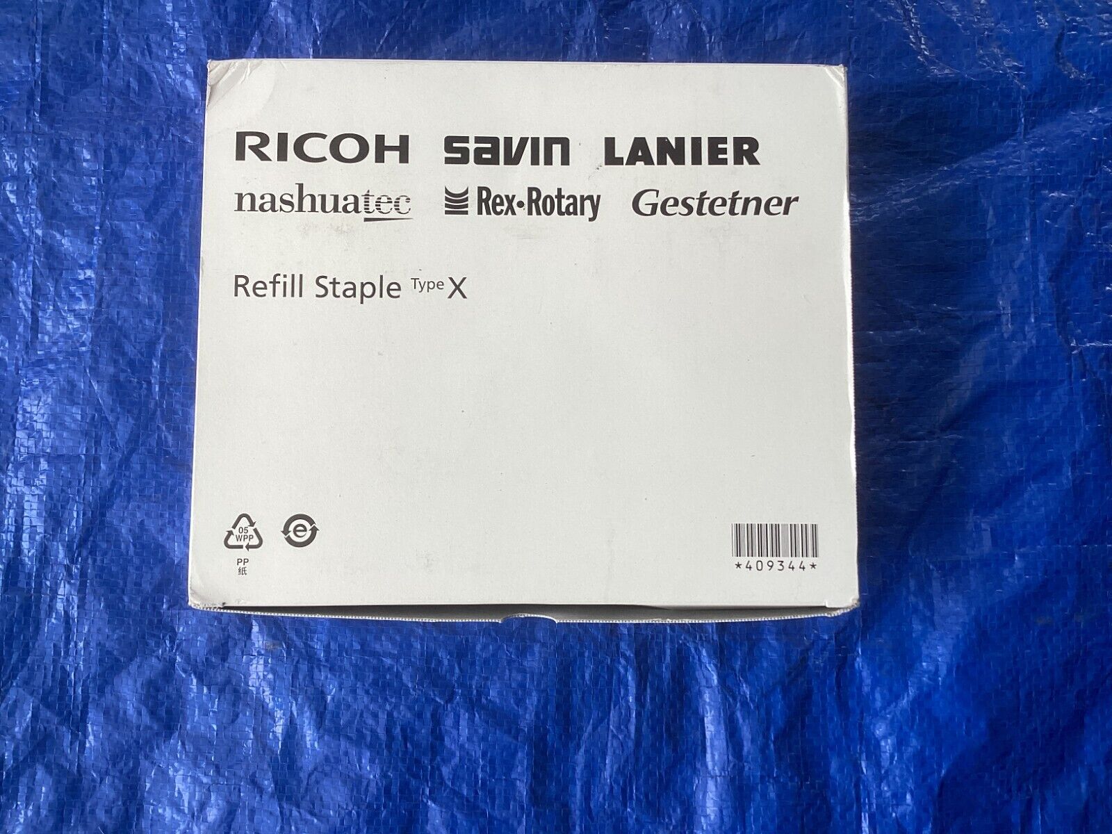 NEW Genuine Ricoh Type X Staple (MISSING 1 CARTRIDGE) 409344
