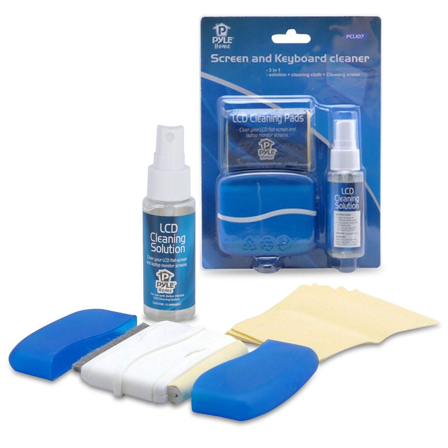 Pyle LCD Screen & Keyboard 8pc Cleaning Kit
