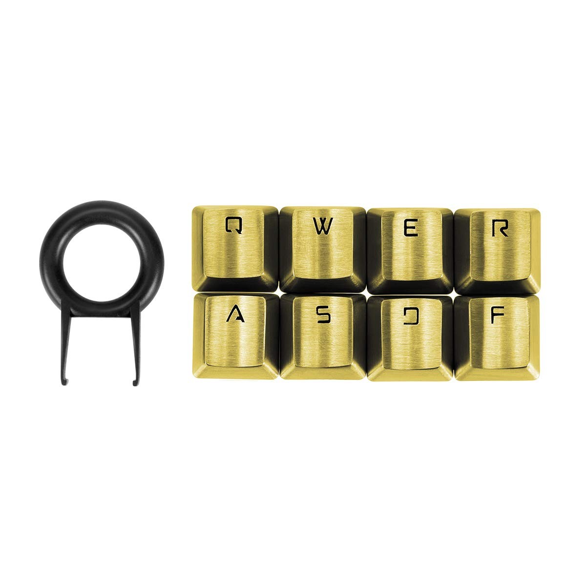 Fitlink Metal Gaming Keycaps Gold QWERASDF