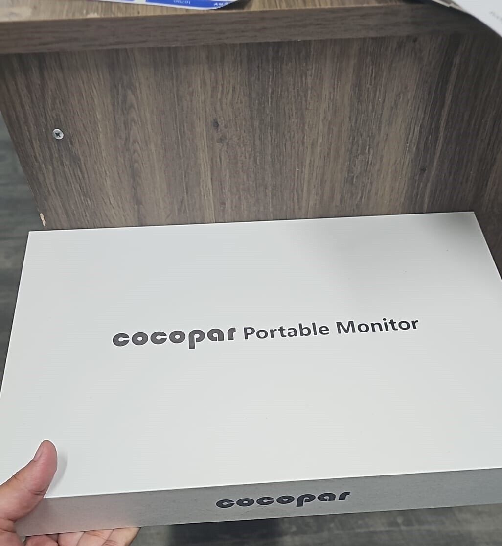 cocopar Portable Monitor 15.6 Inch 1080P Travel Monitor with Speaker HDMI USB-C