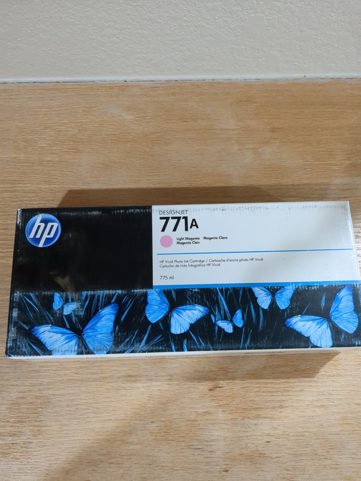 HP DesignJet Vivid Photo Ink Cartridge 771A Light Magenta B6Y19A