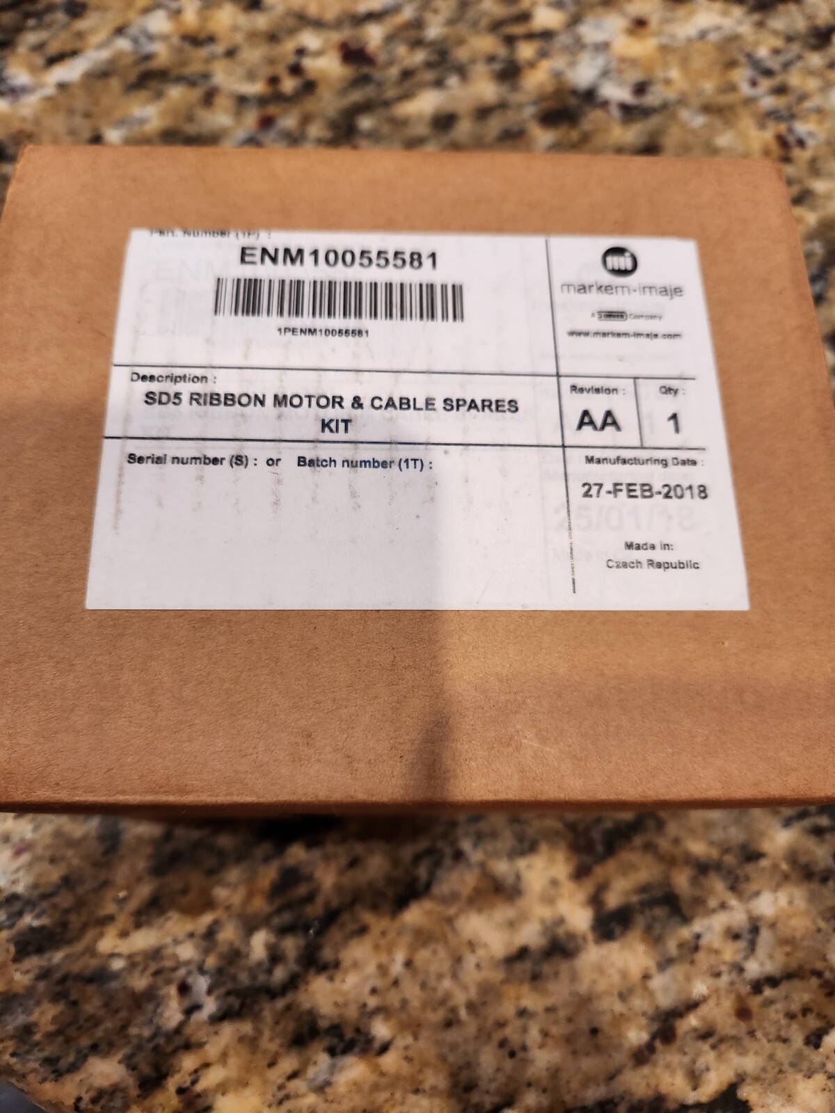 Markem Imaje SD5 Ribbon Motor & Cable Spare Kit ENM10055581