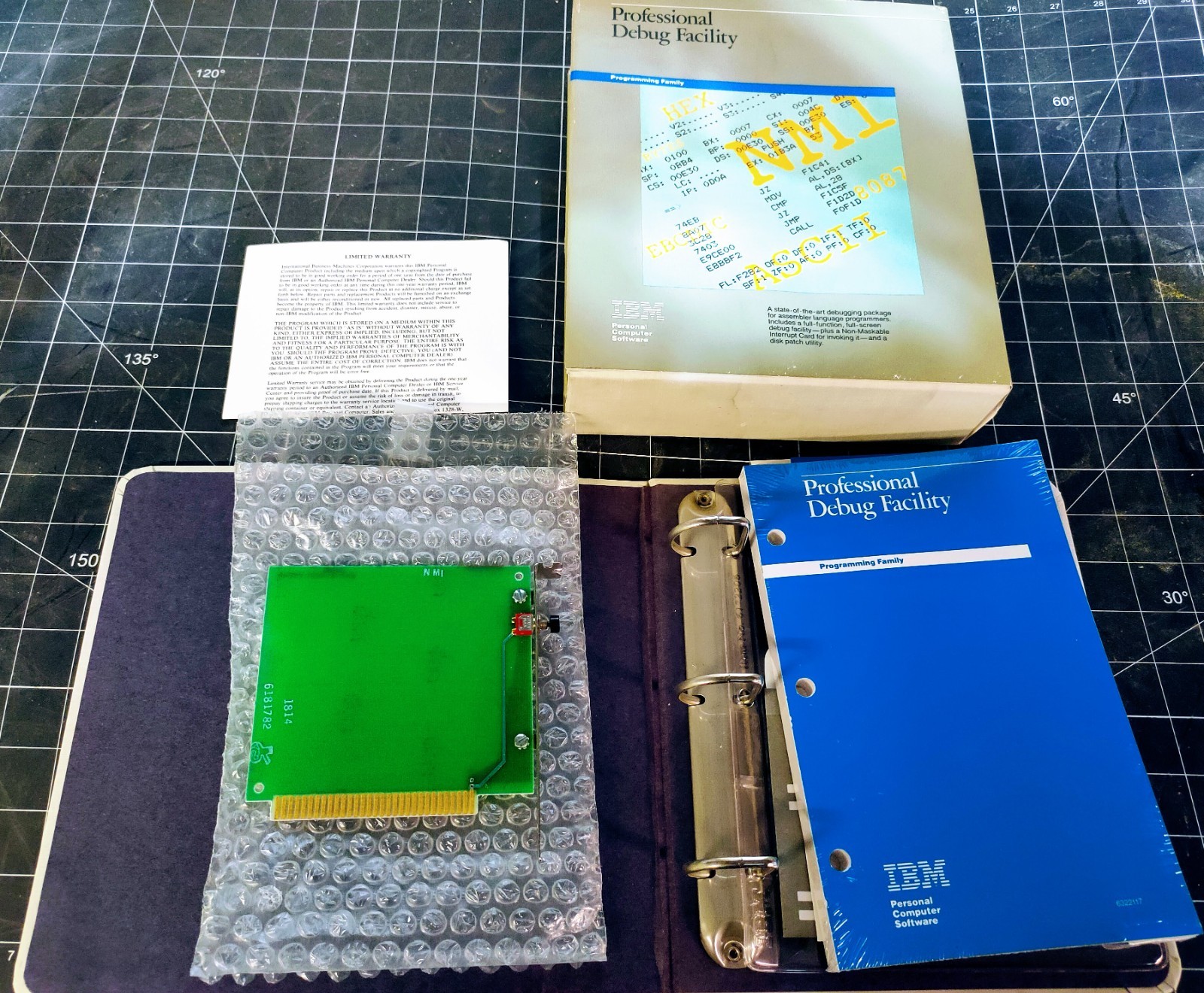 IBM Professional Debug Facility for the IBM PC XT, ISA 8-bit expansion card #E2