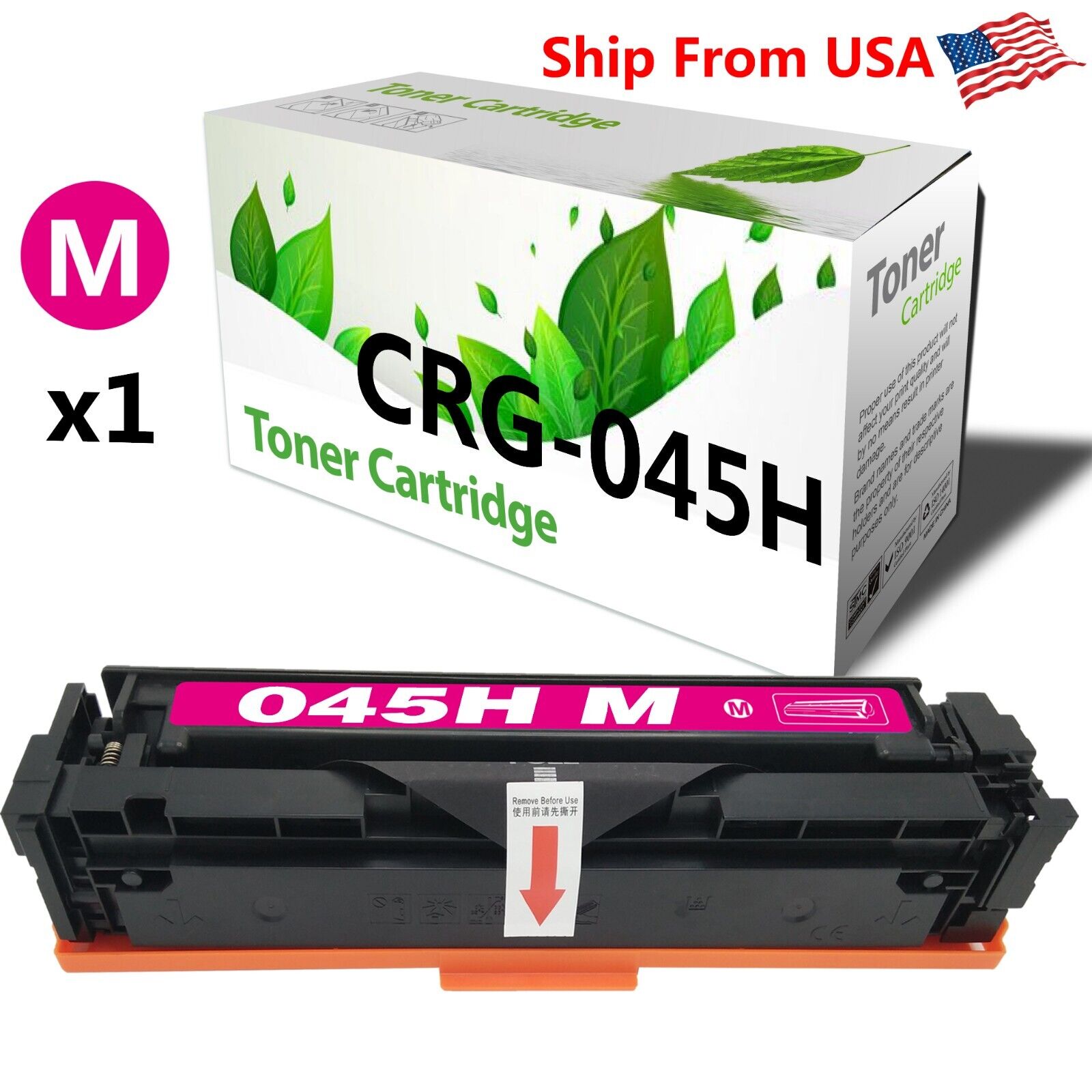 1PK 045H 45H Toner Cartridge imageCLASS MF634Cdw 635Cx Printer Magenta