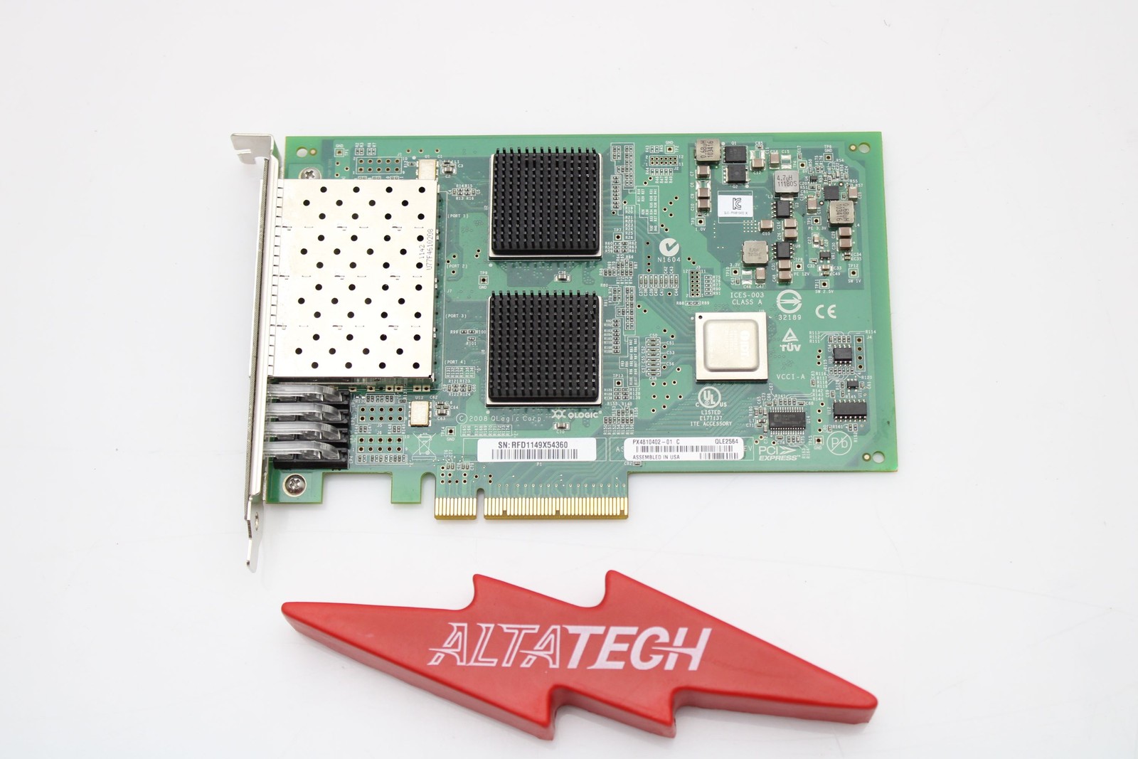 QLogic QLE2564 8GB Quad Port PCI-E QLE2564 HBA Host Bus Adapter