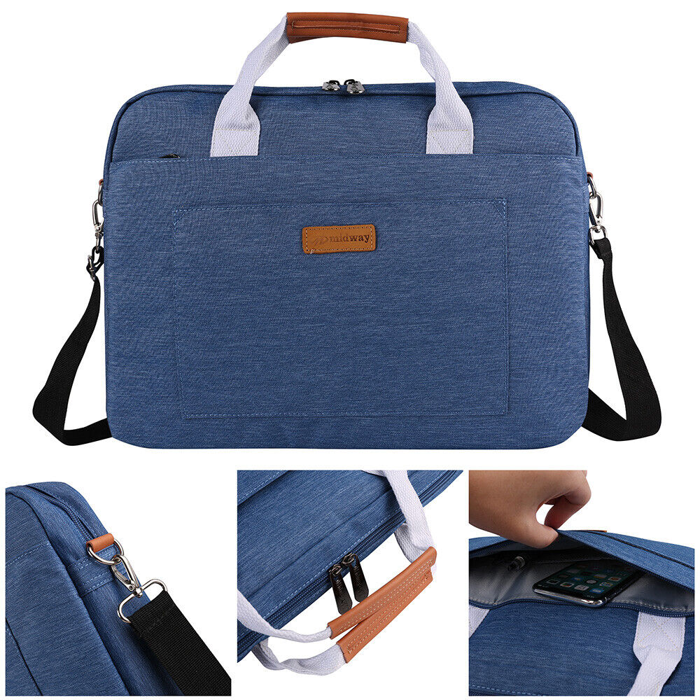 Nylon Laptop School Shoulder Bag Travel Case For 15\