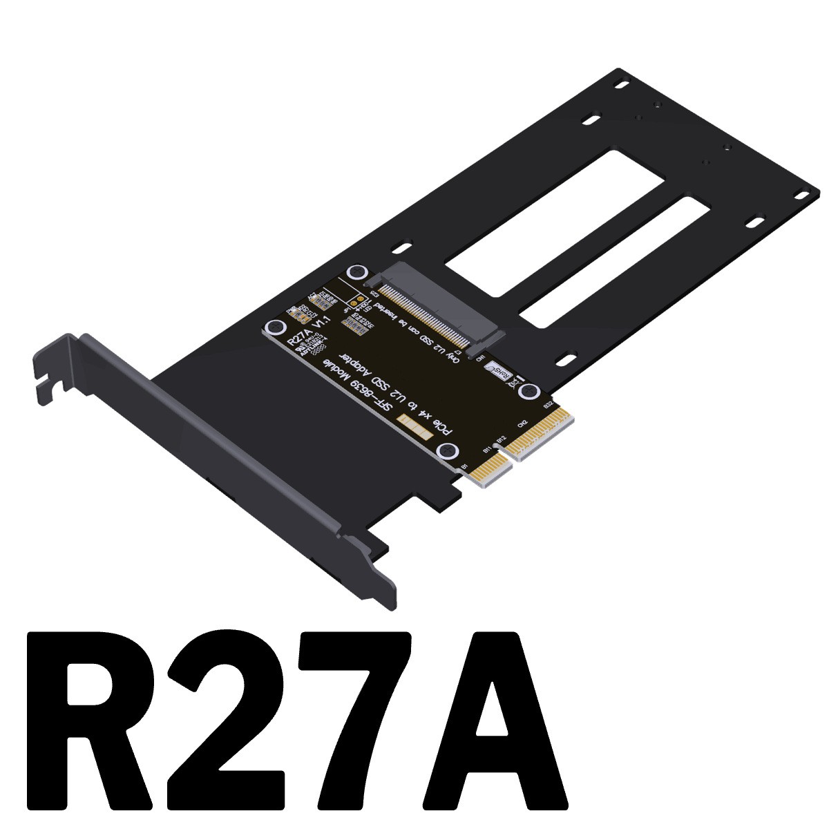 ADT PCIe 5.0 X4 to U.2/U.3/E1.s/E3.s Hard Disk Adapter Card Bracket Support Gen5