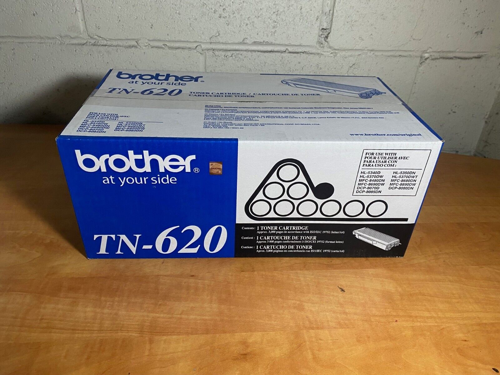 NEW SEALED GENUINE Brother TN-620 Black Toner Cartridge TN620 
