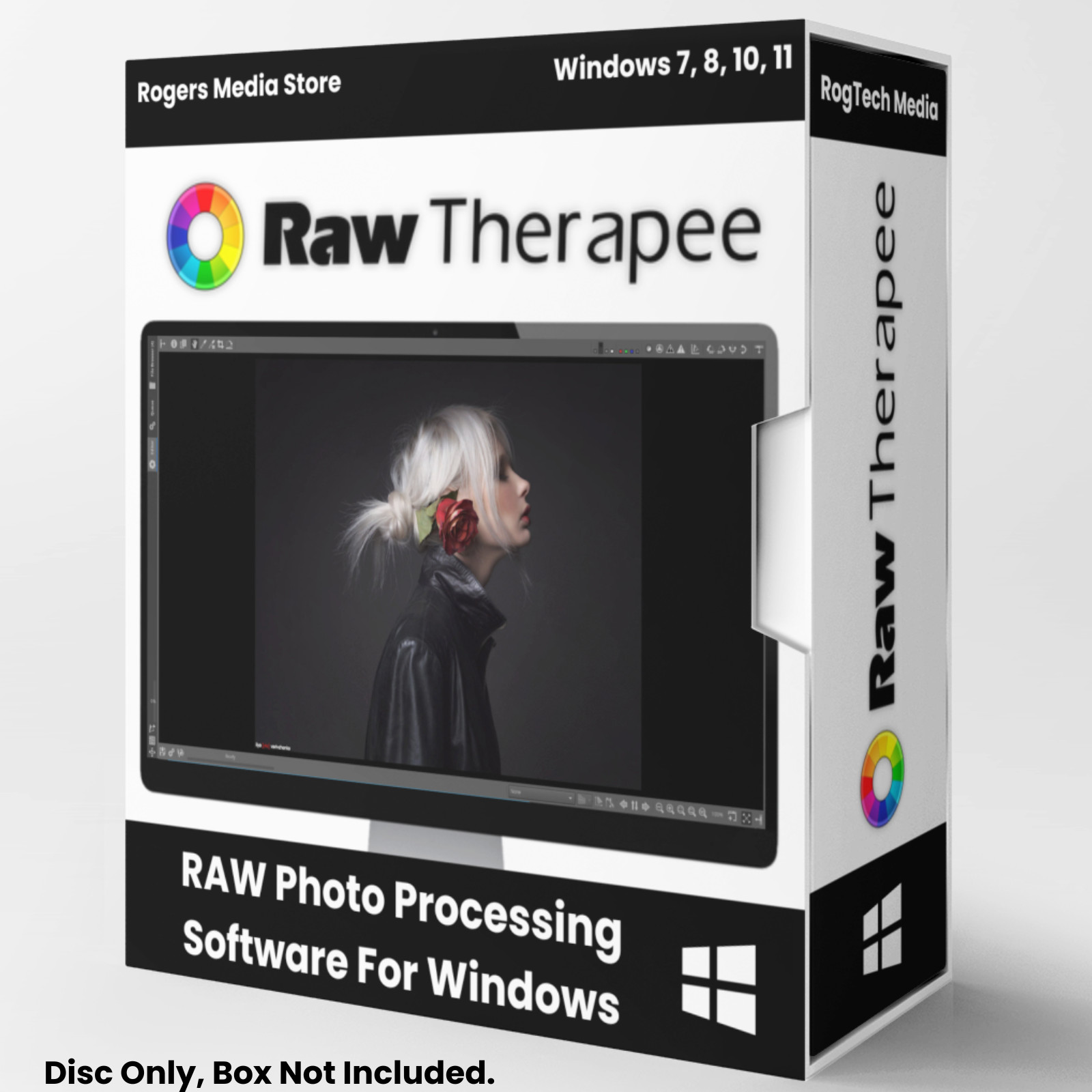 Raw Therapee Photo Editing Software, RAW Image Editor for Windows on CD-ROM