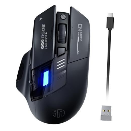 A9 V2 Explorer Wireless Gaming Mouse, Tri-Mode, Rechargeable