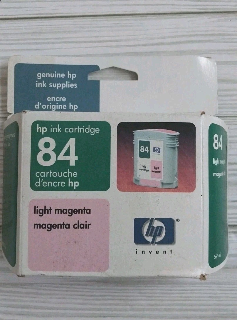 GENUINE AUTHENTIC HEWLETT PACKARD HP 84 LIGHT MAGENTA C5018A EXP. 7/2005