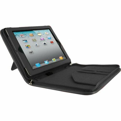 rooCASE Executive Portfolio Leather Case for New iPad and iPad 2 /IPad 3 (Black)