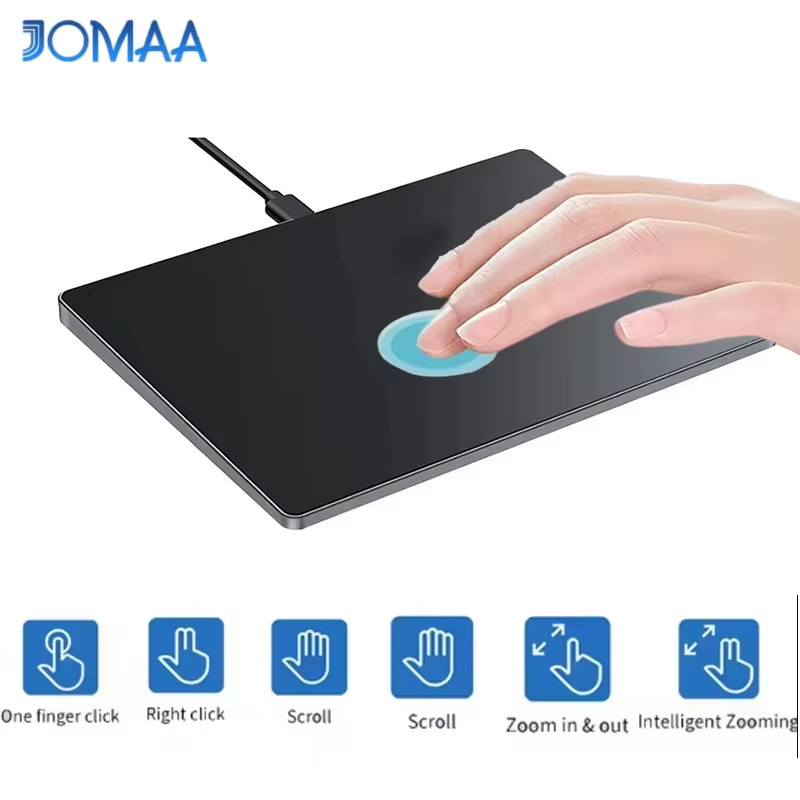 Jomaa Wired Trackpad Muti-Touch with High Precision USB Touchpad for Windows