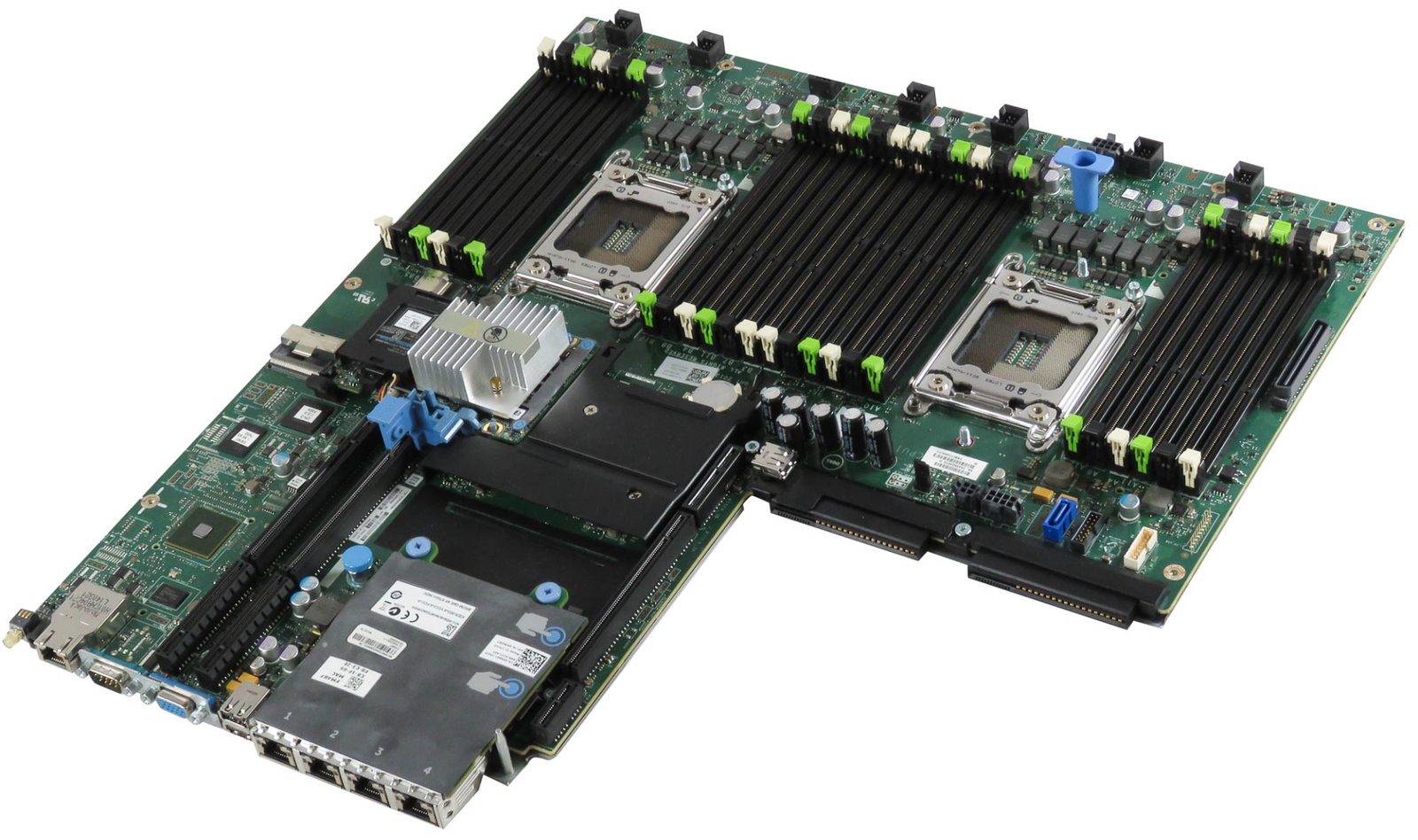 DELL 01W23F R620 2x LGA2011 24x DDR3 + 0FM487 QUAD PORT + H710 + BATTERY