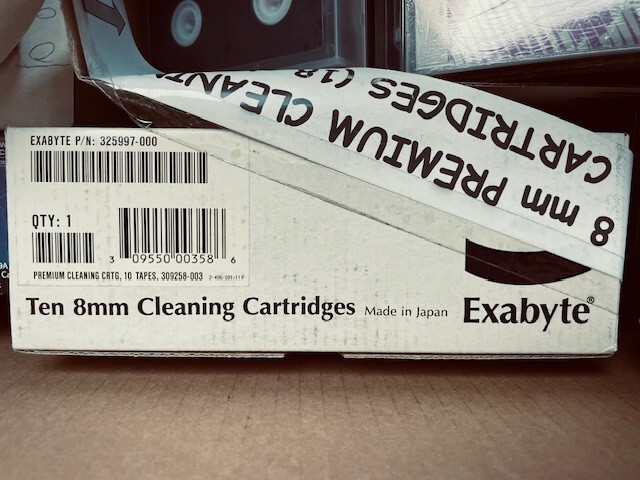 10 PACK SEALED EXABYTE 8MM PREMIUM CLEANING TAPE 309258-003 SEALED