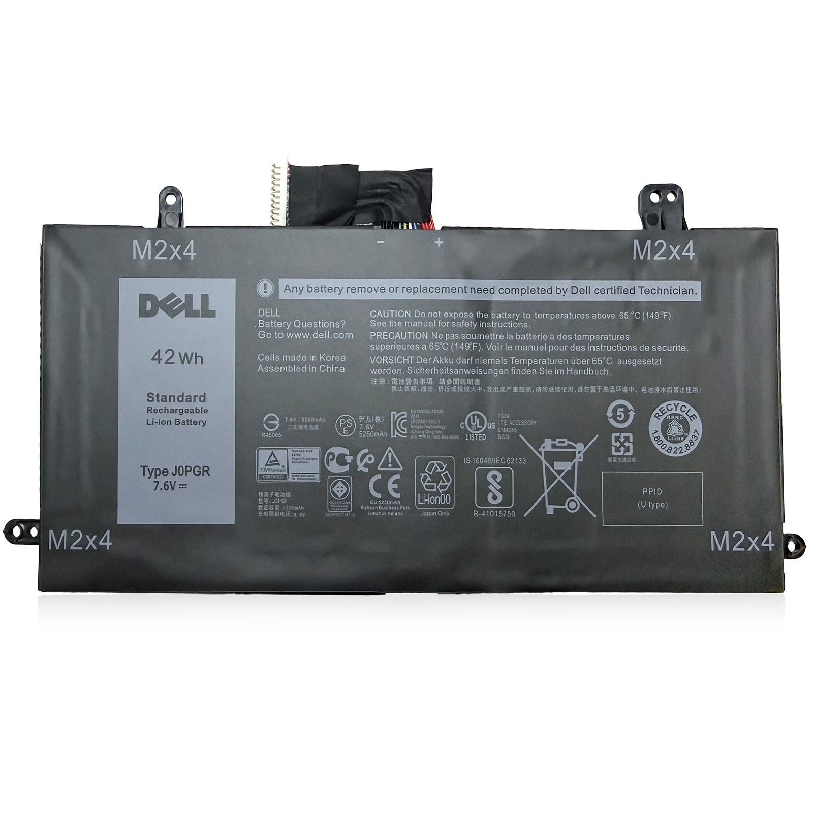 New Genuine J0PGR Battery For Dell Latitude 5285 5290 2-in-1 Series FTH6F 1WND8
