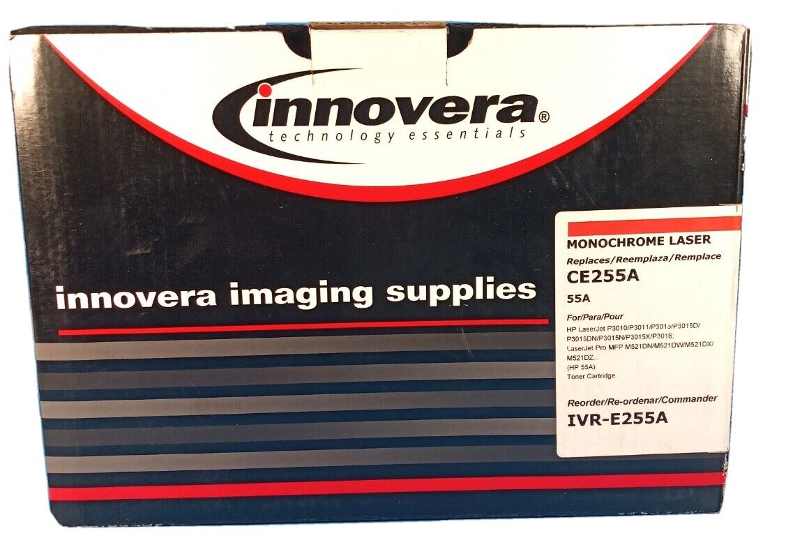 Innovera IVR-E255A CE255A (Black) Toner Cartridge for HP 55A NEW 