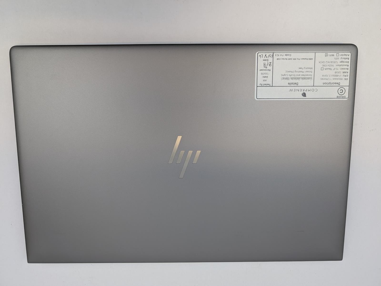 HP ZBOOK 15U G6 Win 11 Home Core i7 8665U 32GB RAM 128GB SSD 4GB GPU | Grade C