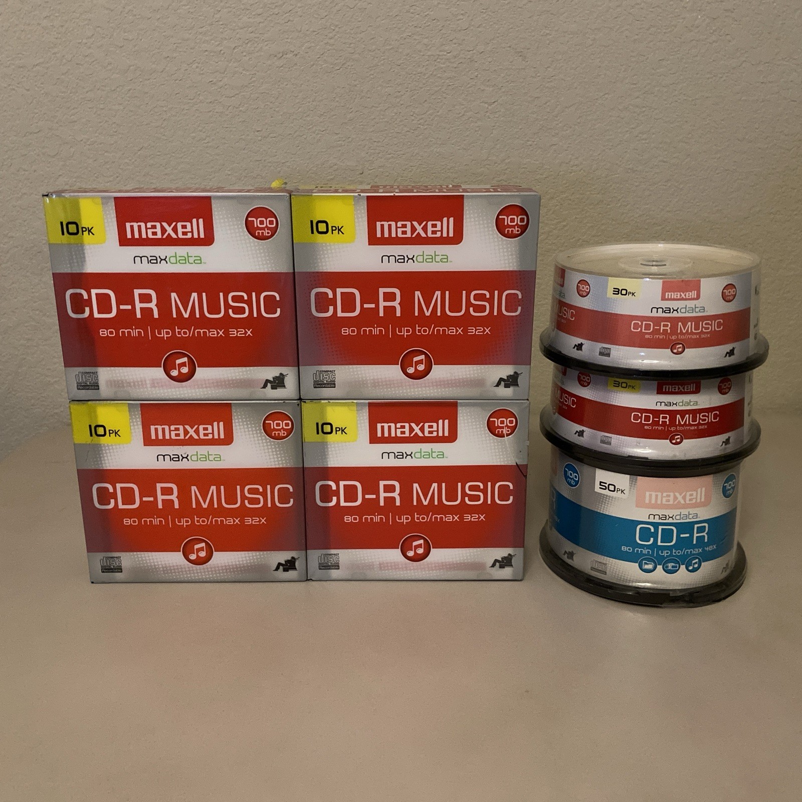 Maxwell CD-R 150-Pack 700 MB 80 min Data Music Photos - Brand New