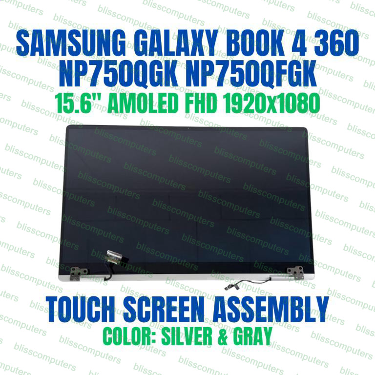 Samsung Galaxy Book3 360 NP750QFG-KA1US LCD Display Complete Touch Screen Panel