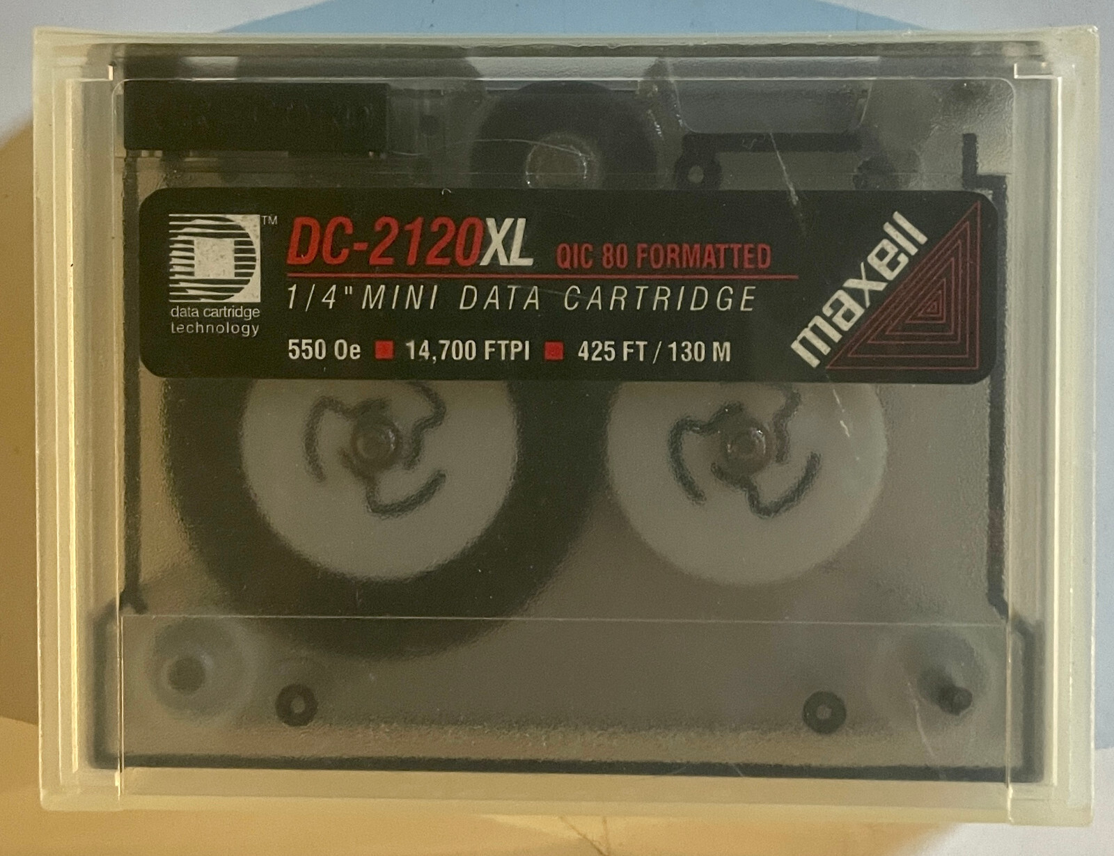 Maxell DC 2120XL 425 feet QIC 80 Formatted 1/4 Inch Mini Data Cartridge -- NEW