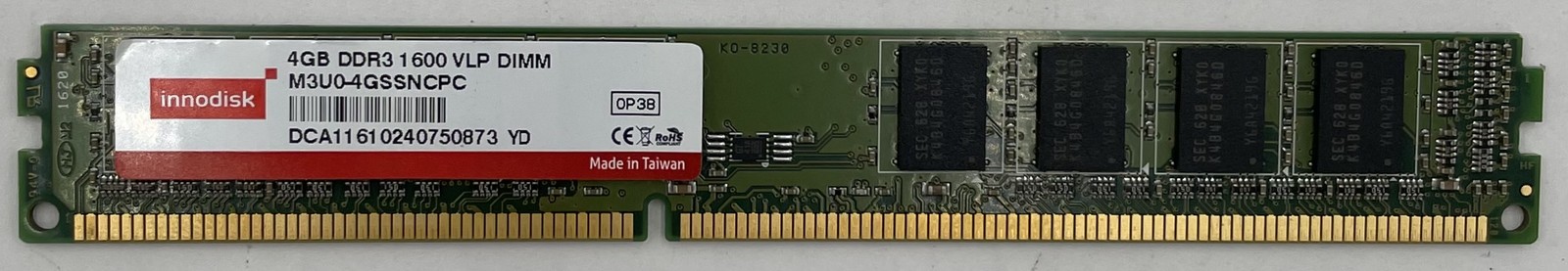 InnoDisk M3U0-4GSSNCPC 4GB DDR3 Desktop RAM Memory
