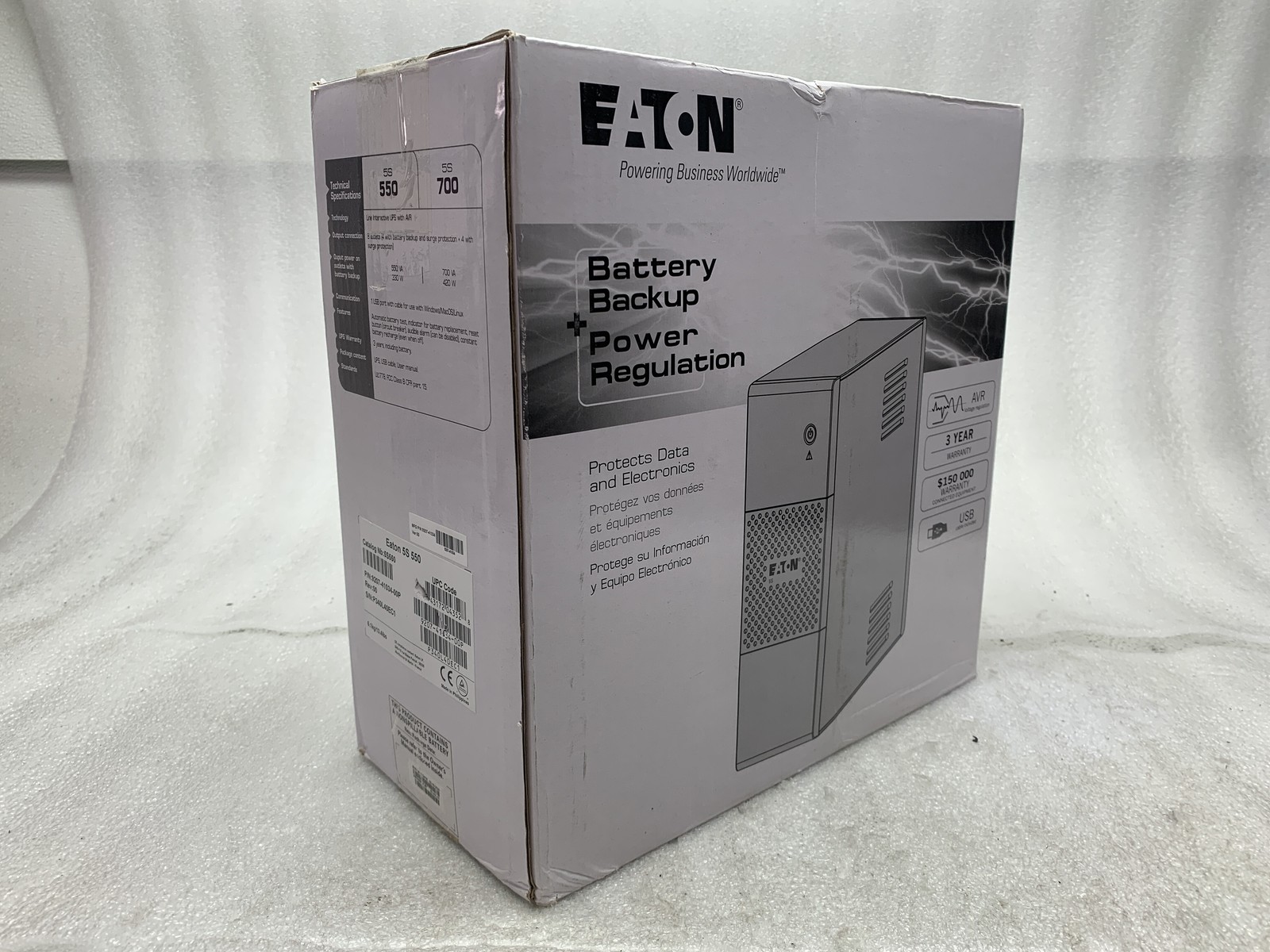 Eaton 5S550 5S Line-Interactive Desktop Tower UPS Sealed OPEN Box NO BATTERY