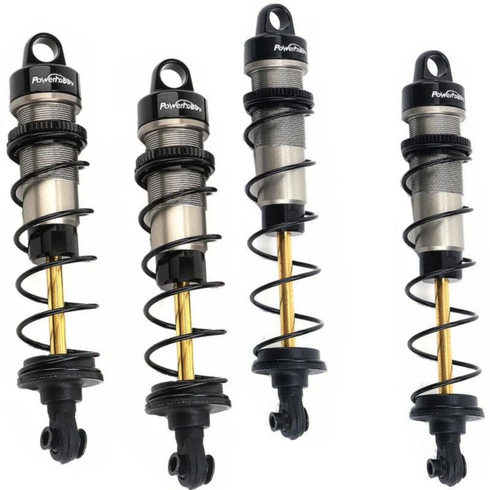 NEW Powerhobby XTREME Front & Rear Titanium Shaft Shocks FOR Traxxas Drag Slash