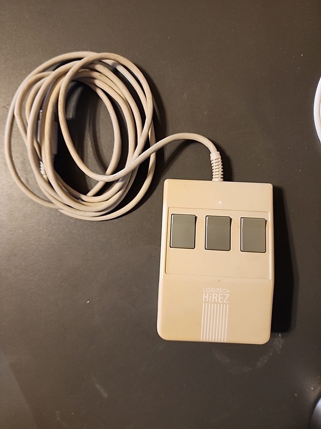Logitech Hirez 3-button Ball Mouse Wired 10-pin Vintage