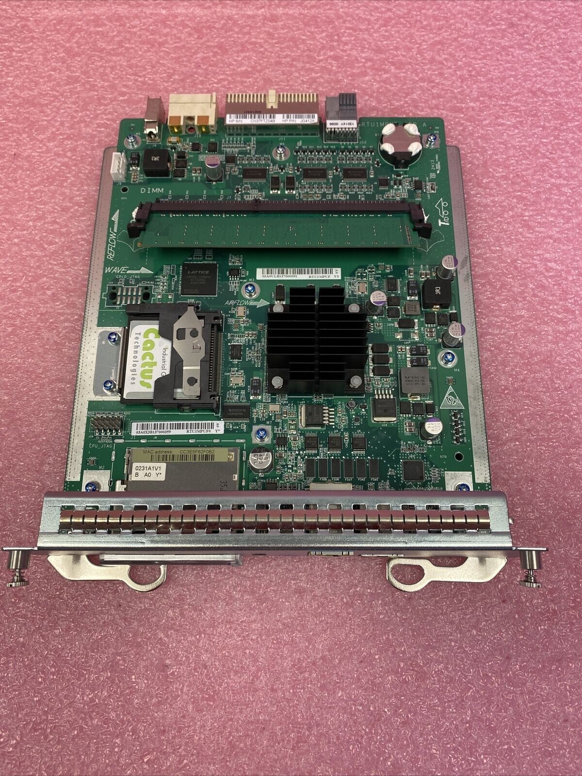 JG412A HPE FlexNetwork MSR4000 MPU-100 Main Processing Unit