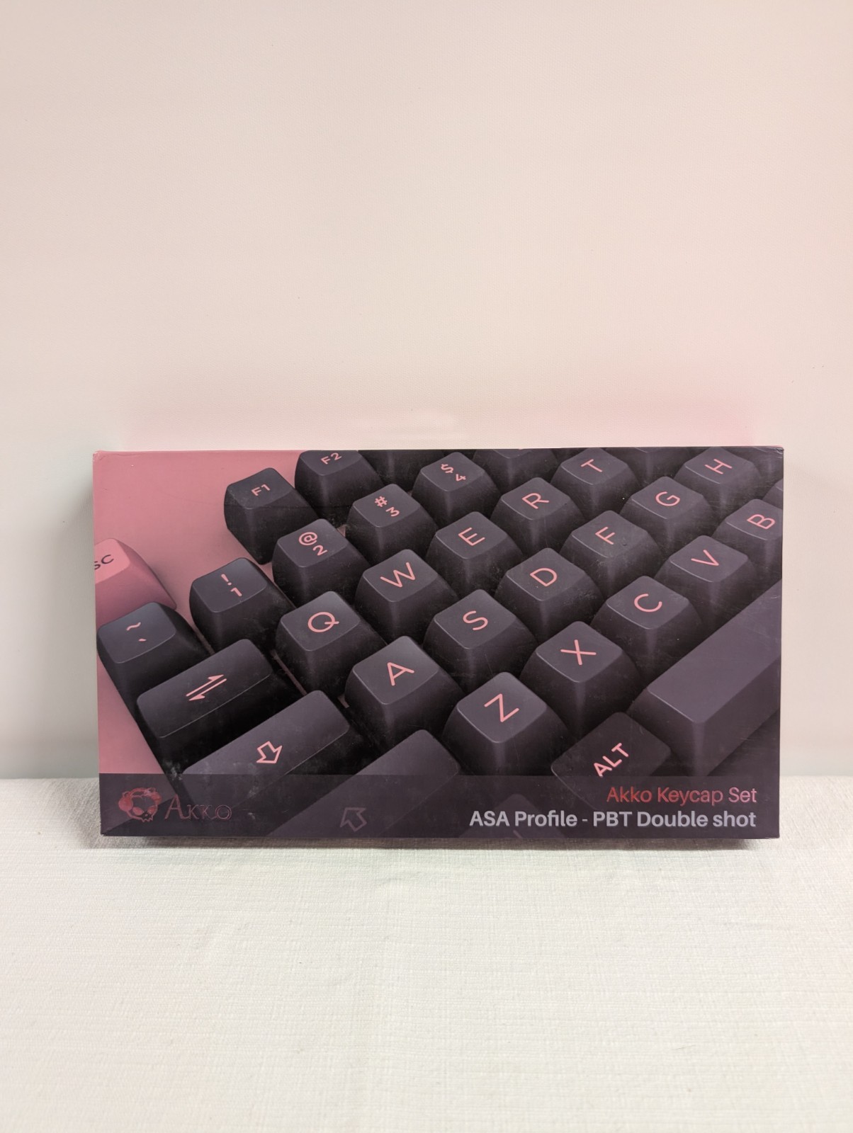 Akko Keycap Set - ASA Profile - PBT Double Shot (Black/Pink Color)