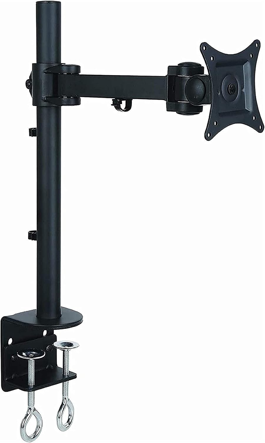 Single Pole Arm Monitor Mount Stand Desk Clamp (Double-Joint) LCD351-1  BLACK