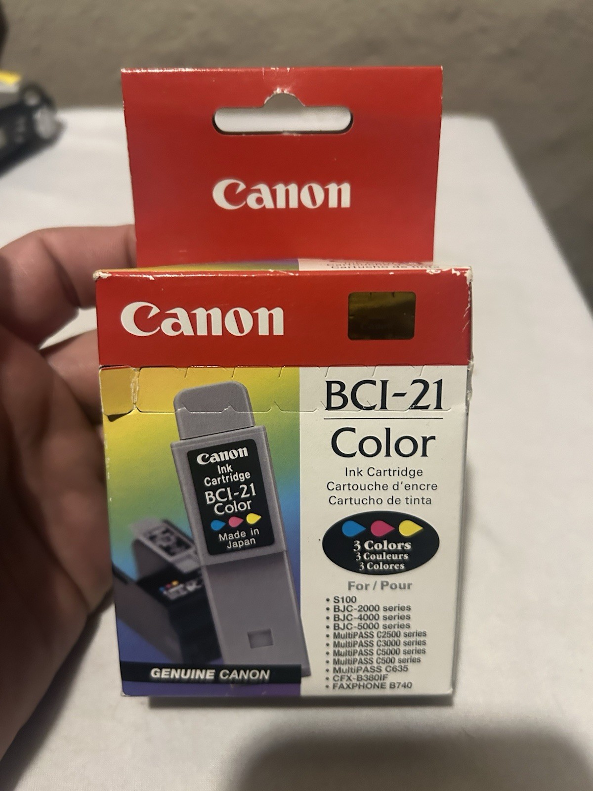 Canon BCI-21 Color Tri Color Ink Cartridge Sealed Genuine Brand New