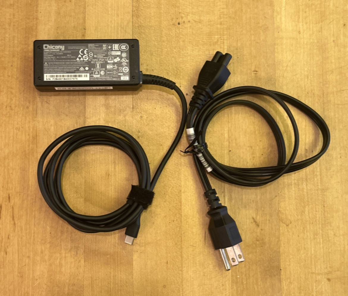 Chicony A16-045N1A 45W Type-C AC Power Adapter Charger Acer Asus HP Lenovo USB-C