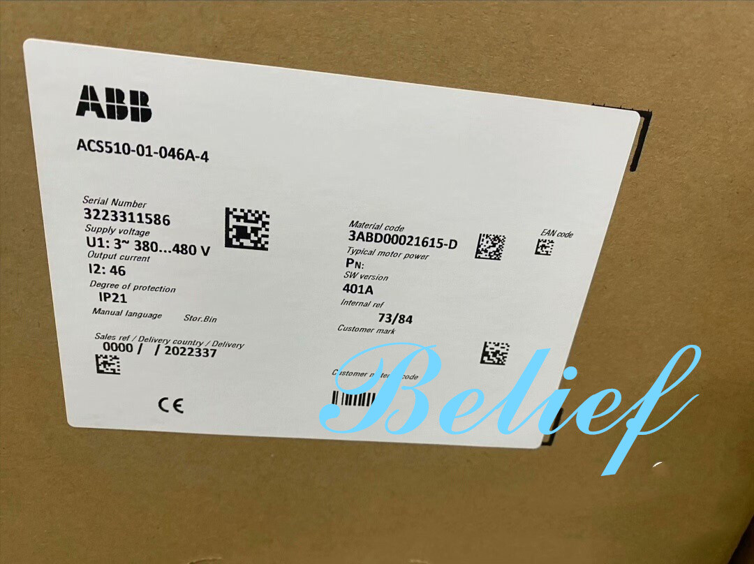 1PC Brand New ABB ACS510-01-046A-4 Inverter Via DHL or FedEX