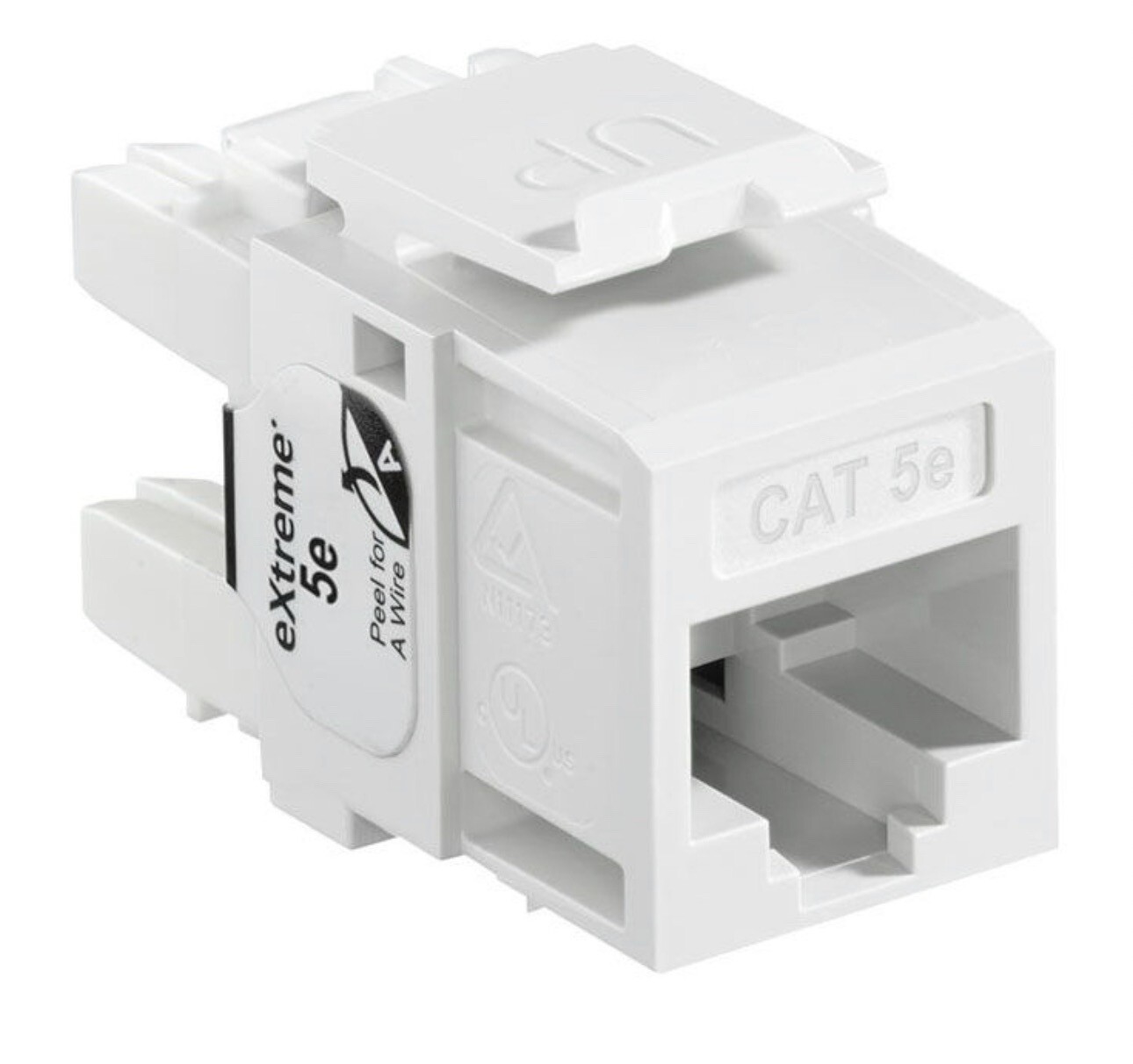 LEVITON Cat 5e Connectors(83pcs) LEVITON Wall plate 2port(40pcs)