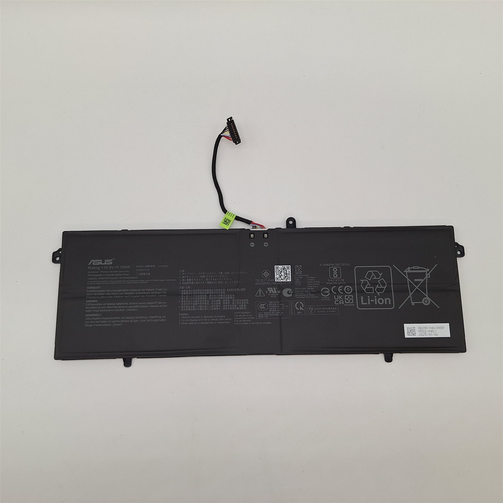 Genuine ASUS Vivobook 14 Flip TP3407SA 70Wh 4-Cell Laptop Battery C41N2402